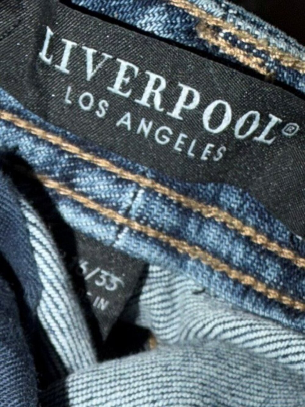 Liverpool The Keeper Boyfriend Jeans, Aust Well Color, Size 16/33, Gently Worn - Picture 6 of 7